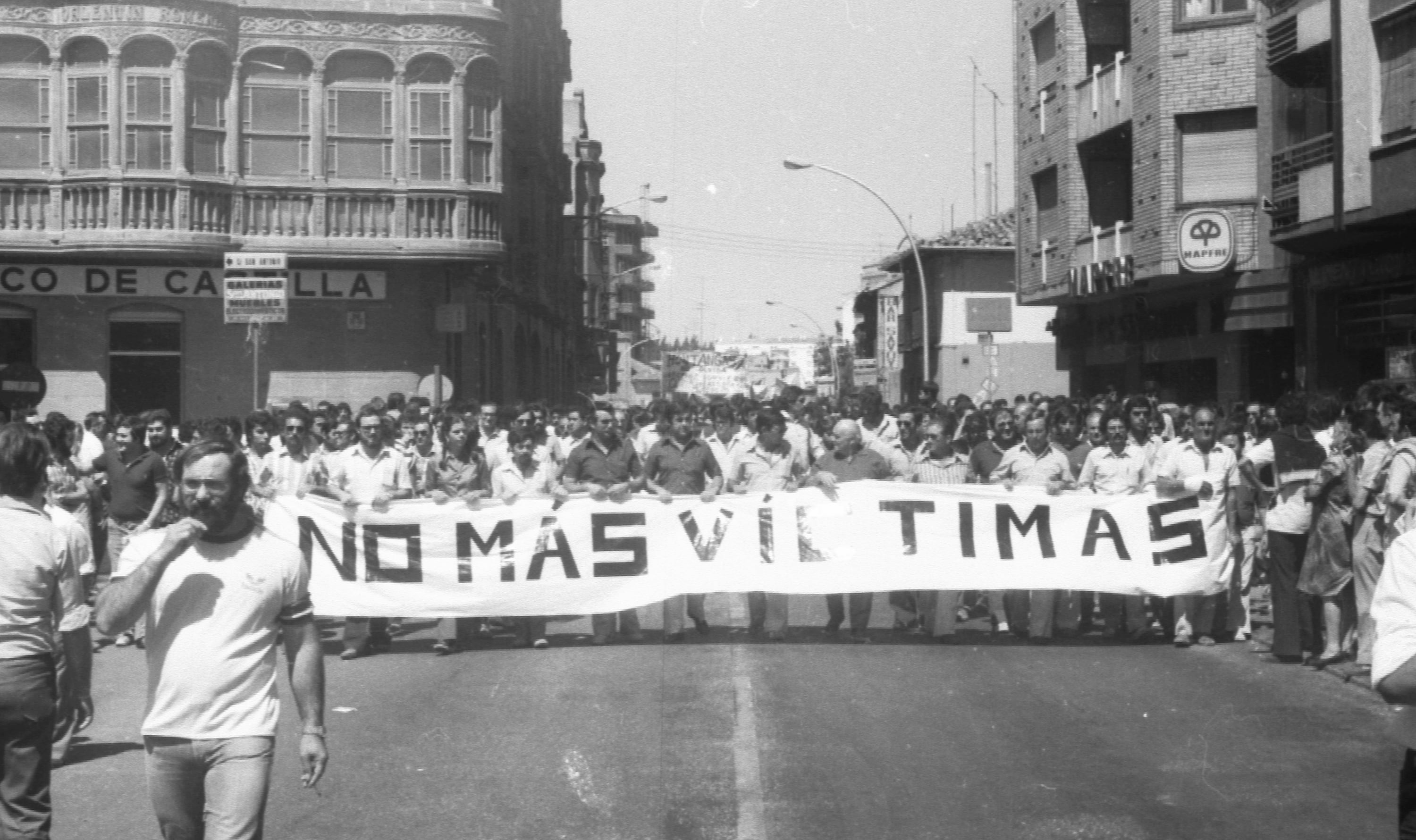 Manifestación por las víctimas