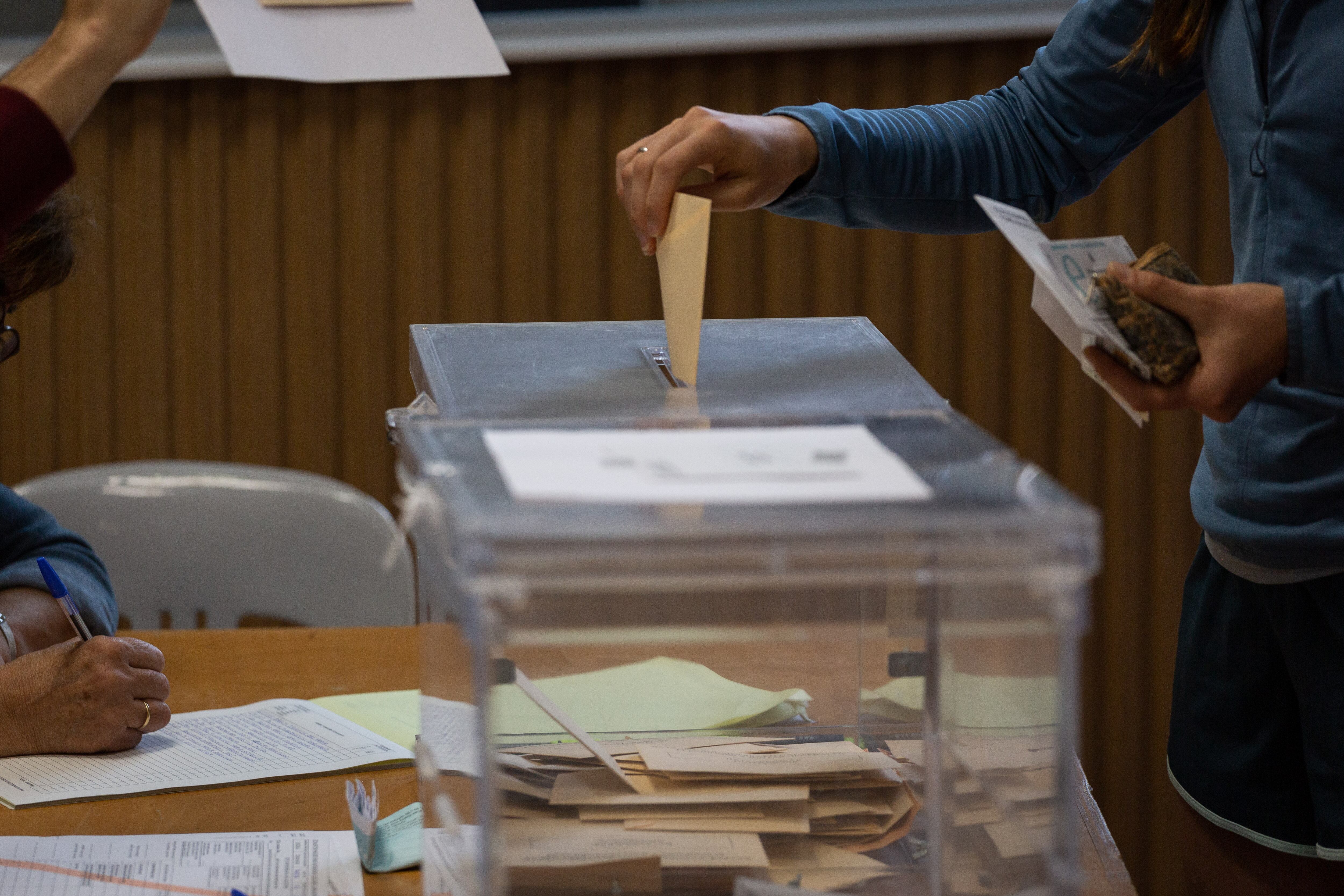 El incidente de Getafe se produjo al comienzo de la jornada electoral de este domingo.