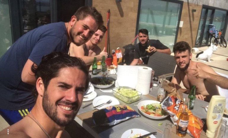 Isco y su bolsa de patatas