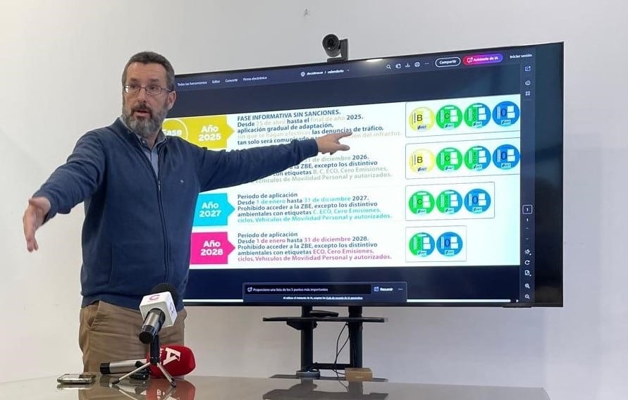 Franco durante la presentación de la ZBE