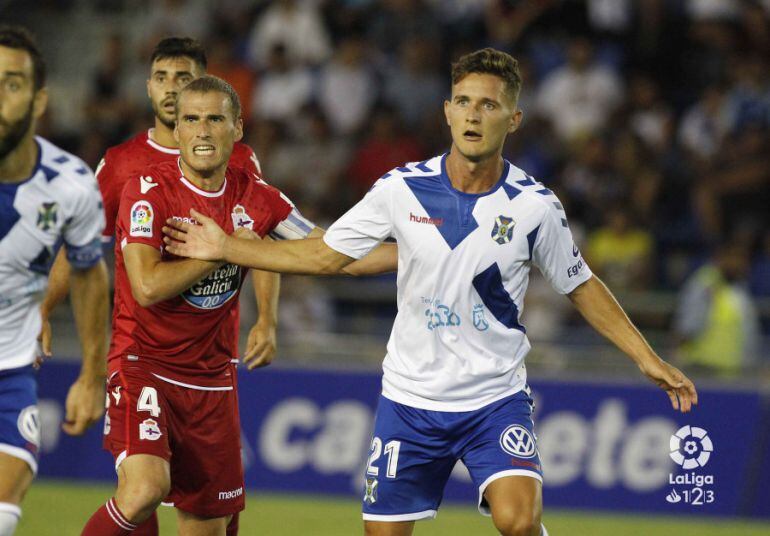 Jorge fue titular en la zaga blanquiazul en el encuentro ante el Deportivo