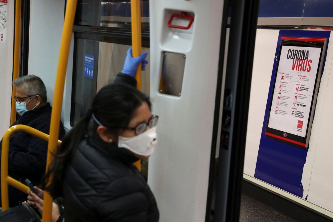 Una imagen del metro de Madrid este 19 de marzo