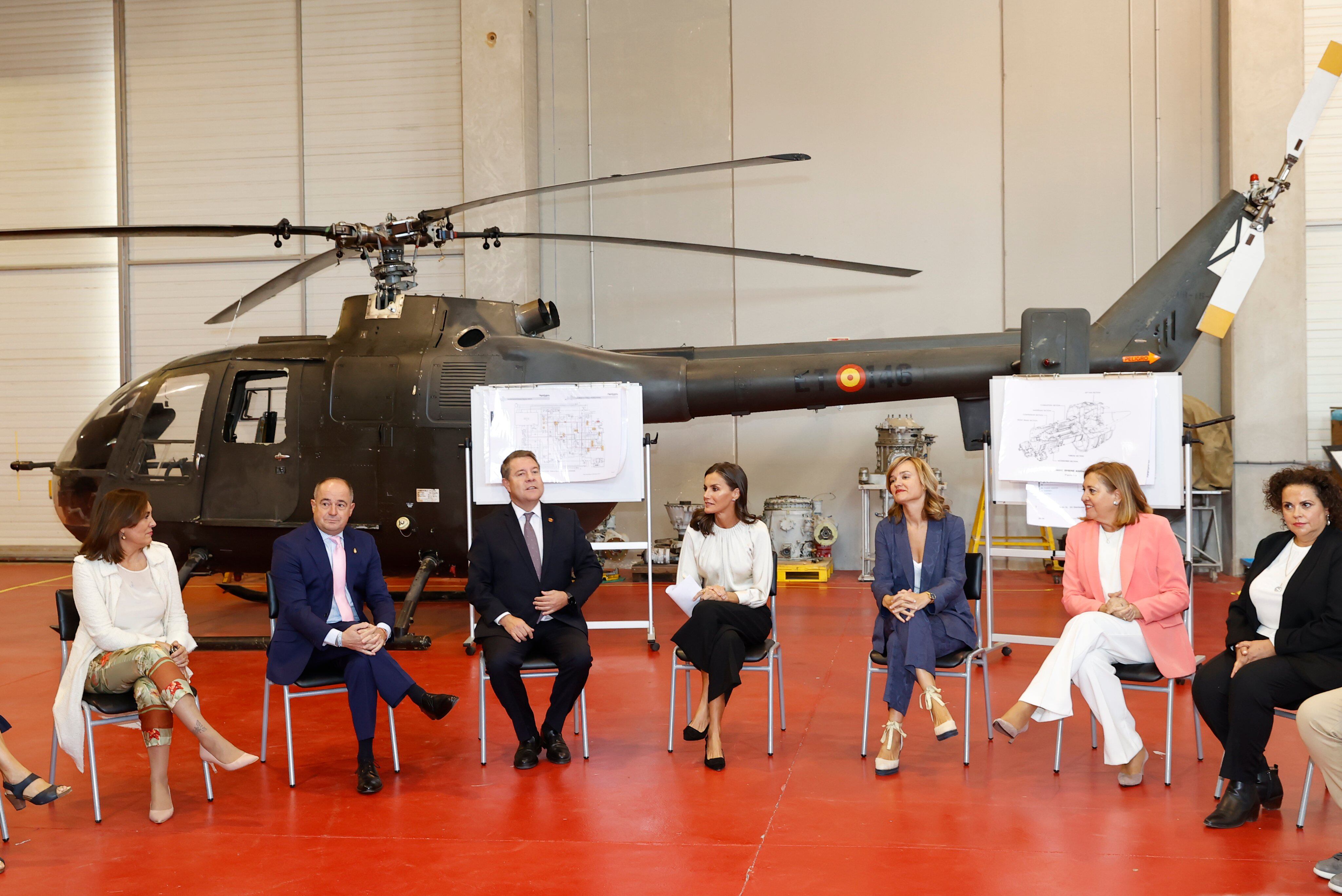 La reina visita el CIFP de Aguas Nuevas en Albacete
