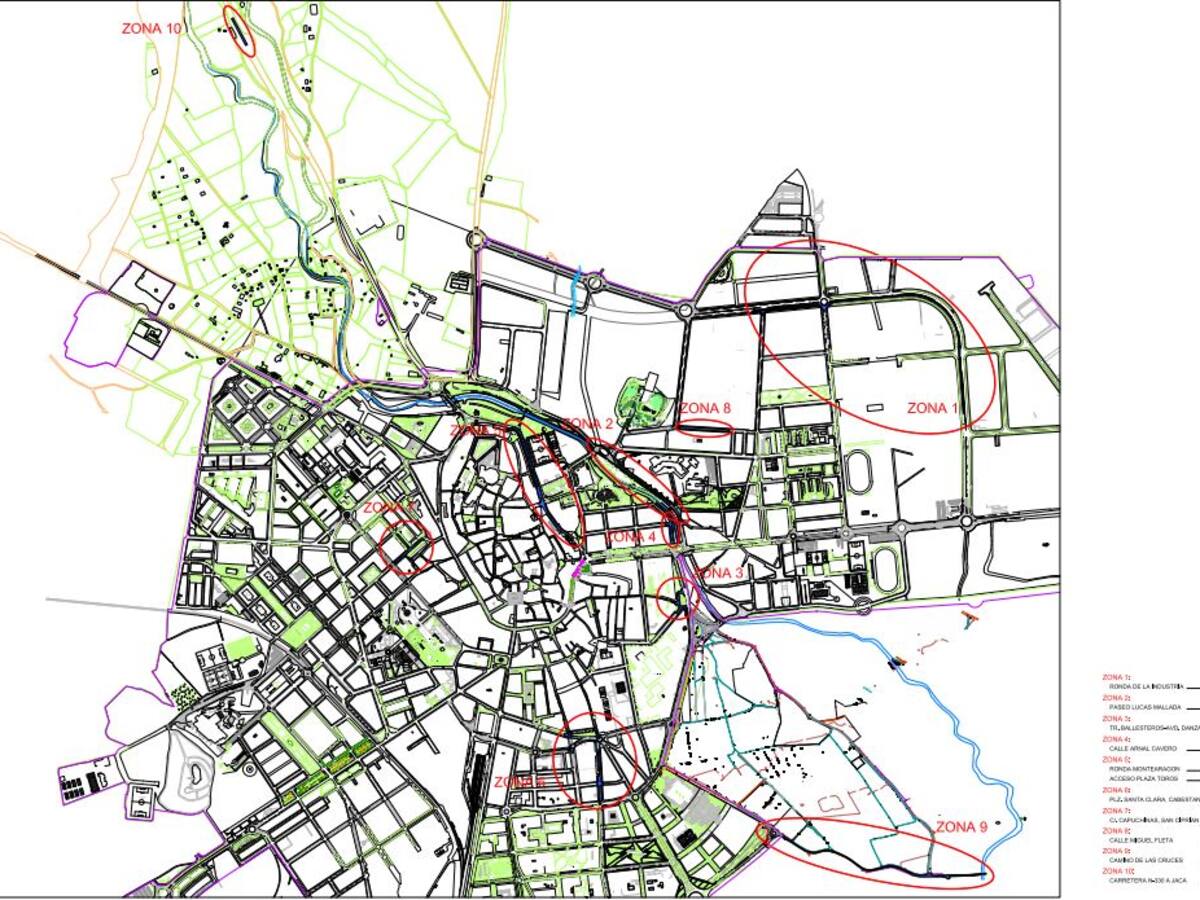 Sale a licitación el Plan de Asfaltado de Huesca para diez calles