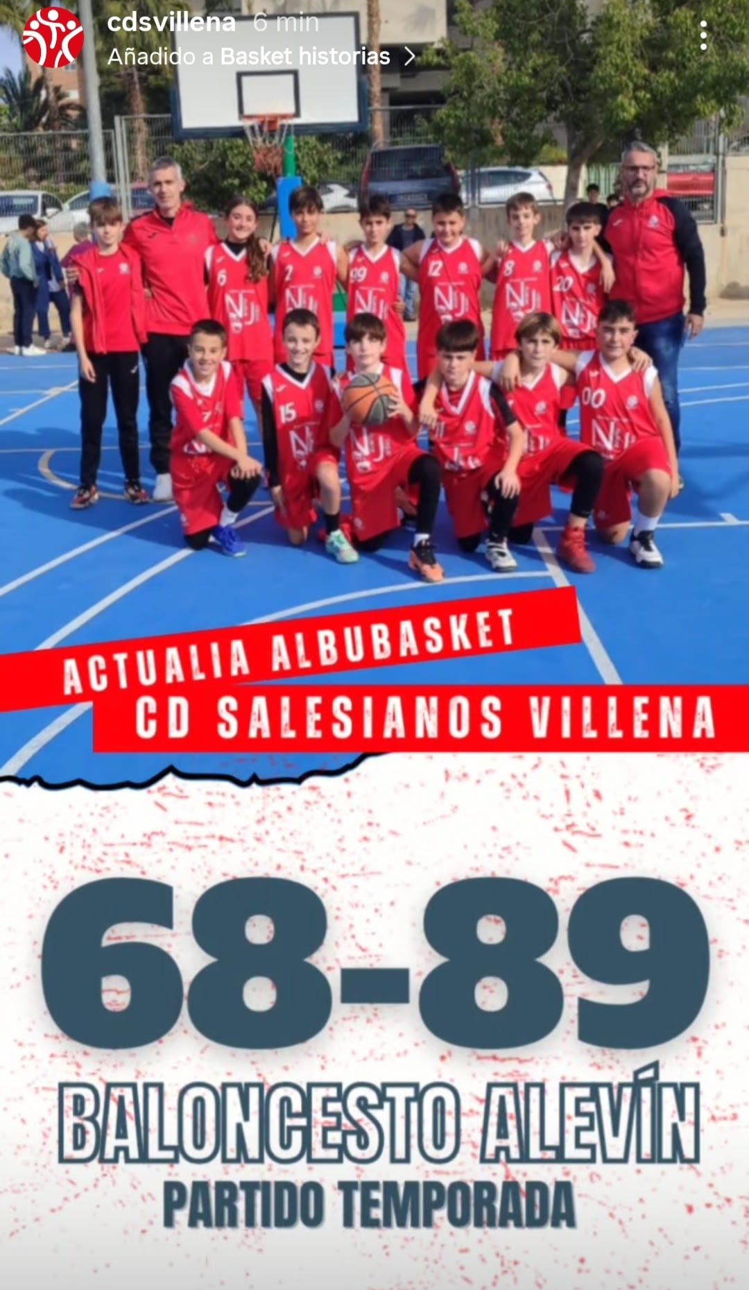 Marcador final del partido