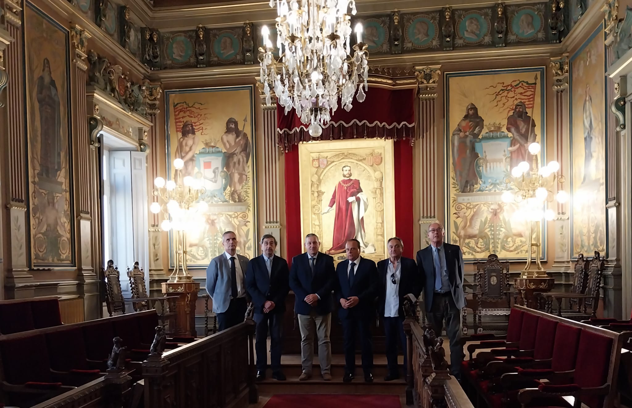 Recepción del presidente de la Diputación de Zamora a los miembros del Consejo de Cuentas de Castilla y León