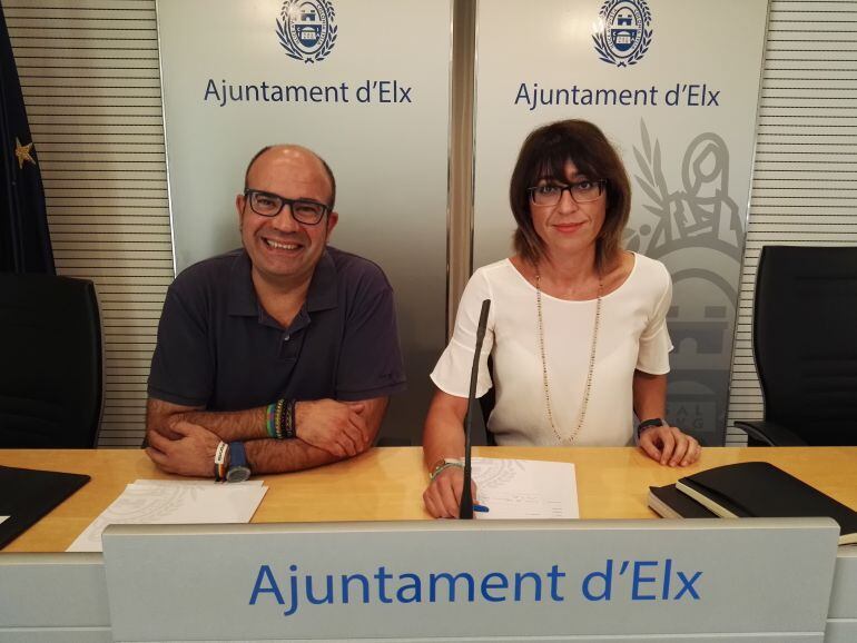 Los concejales, Felip Sánchez y Patricia Maciá