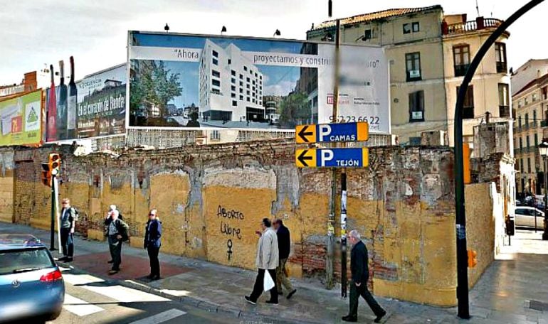 Parcela donde se proyecta el hotel de Moneo, en Hoyo Espereros (Málaga)