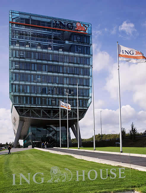 Las oficinas centrales de ING en Amsterdam