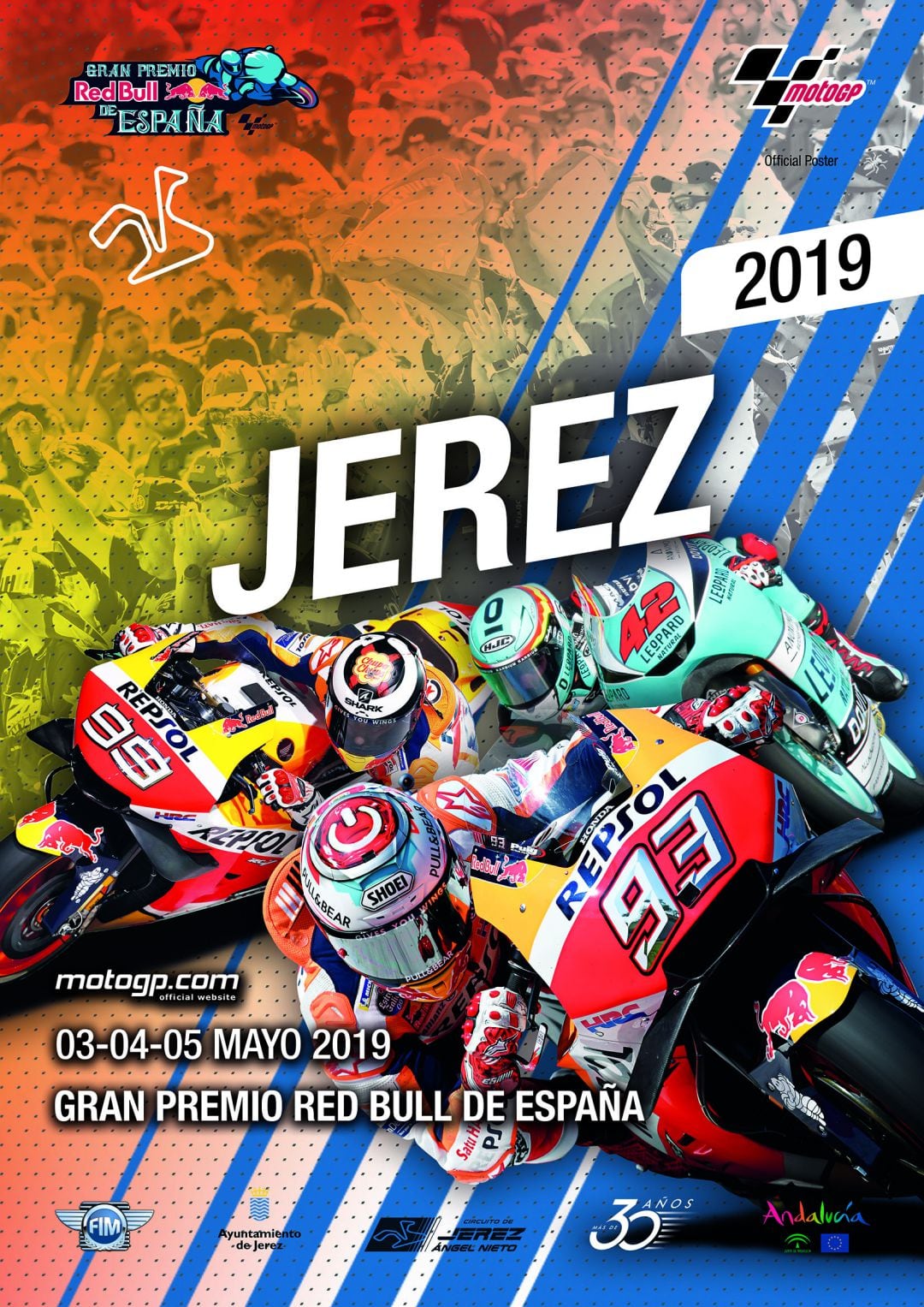 Cartel del Gran Premio de España de motociclismo 