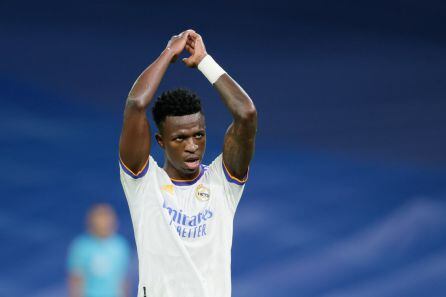 Vinicius durante el Real Madrid - Villarreal