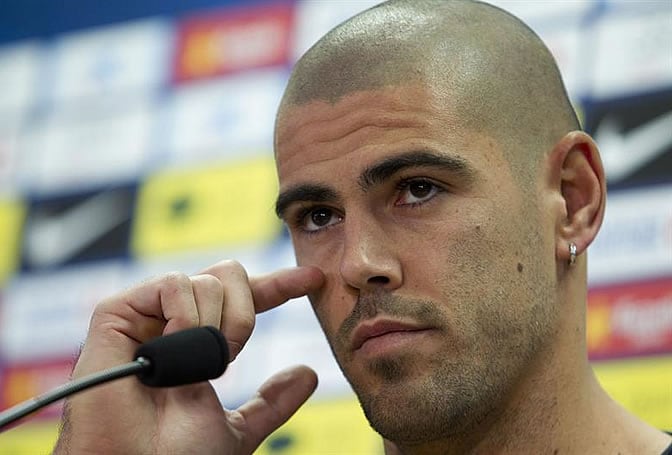 Víctor Valdés comparece ante los medios