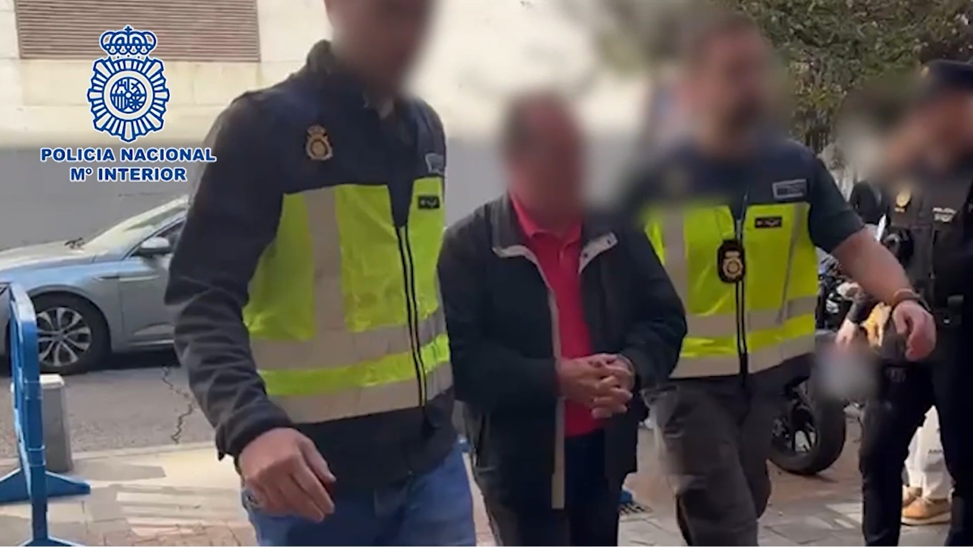 Uno de los cuatro detenidos en la operación