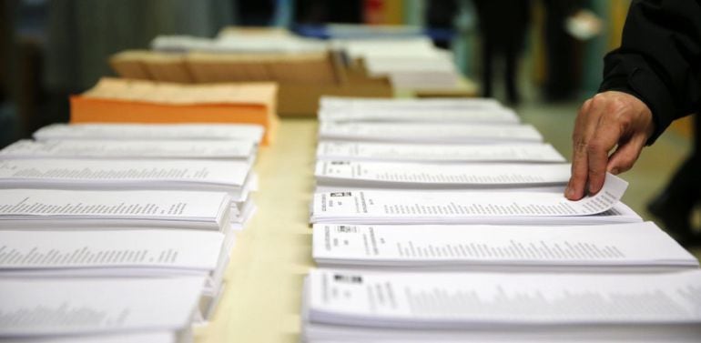 Colegio electoral en Madrid durante la celebración de las elecciones del pasado 20 de diciembre