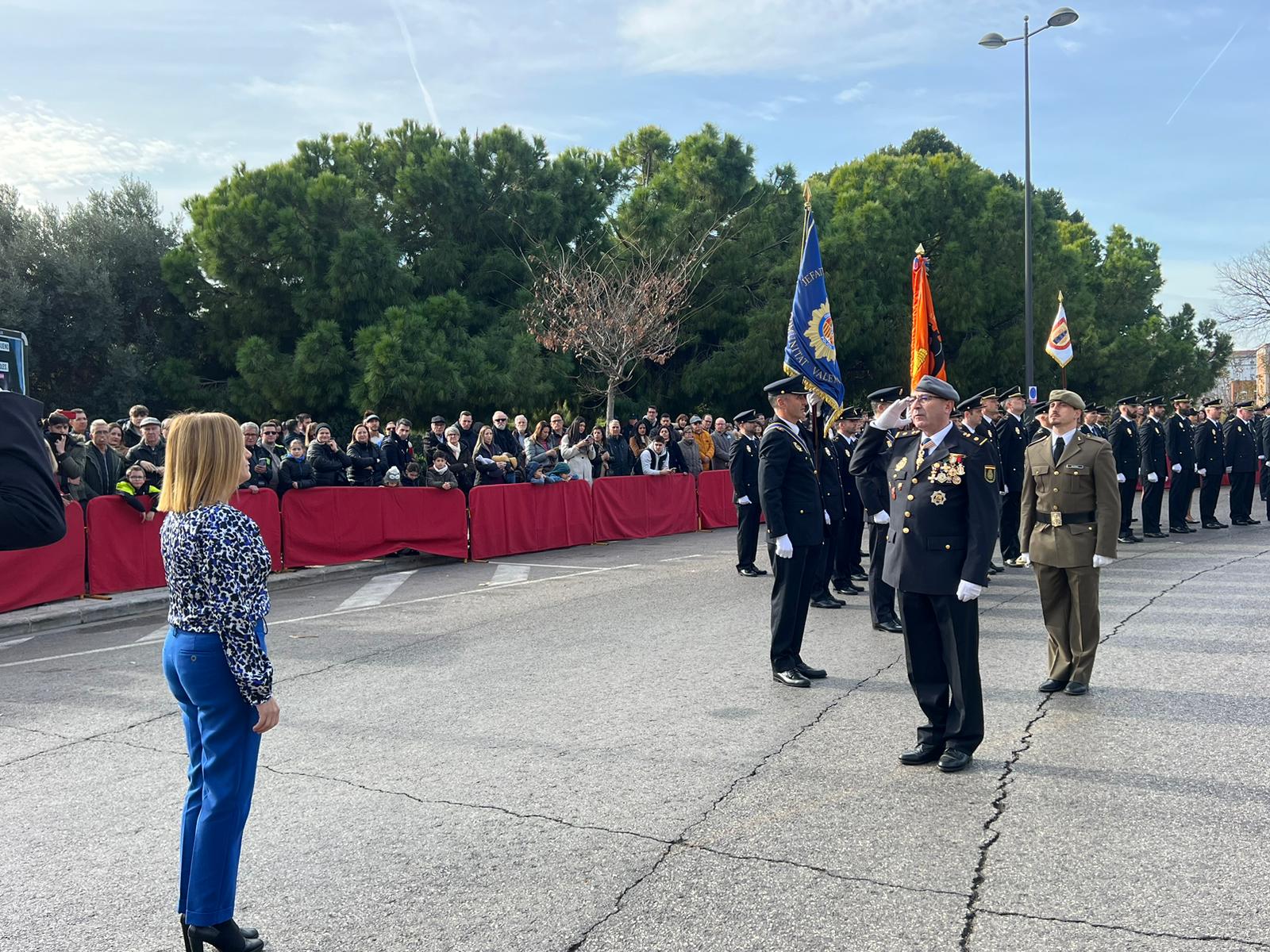 Acto de conmemoración del bicentenario de la Policía Nacional, este sábado en València.