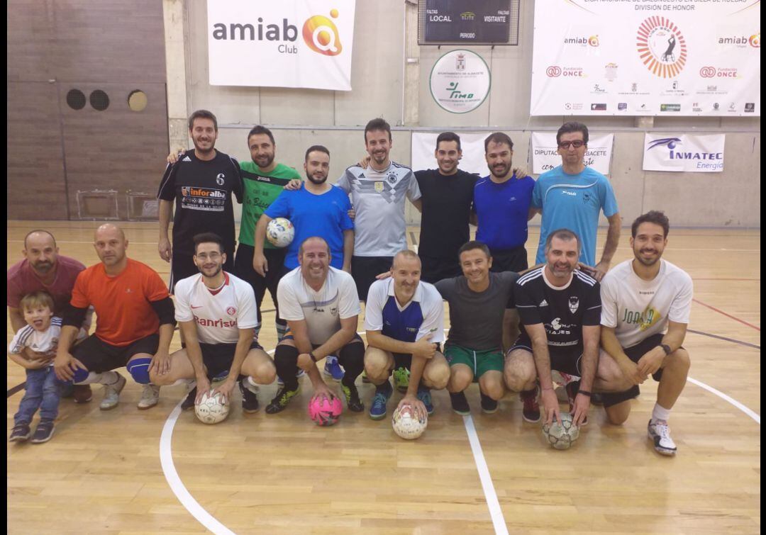 Miembros del equipo de fútbol sala de la ONCE de Albacete