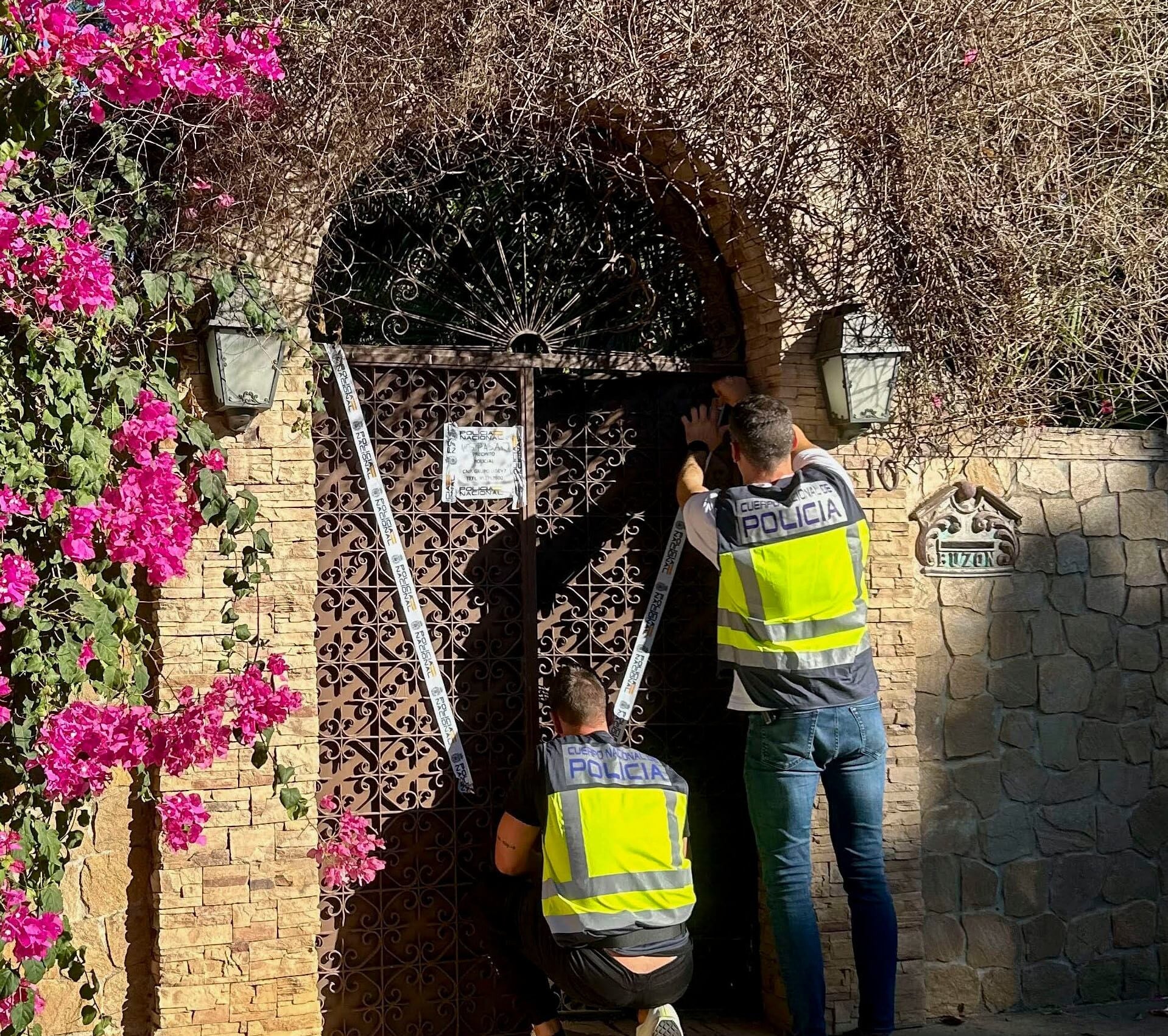 El chalet ha sido precintado