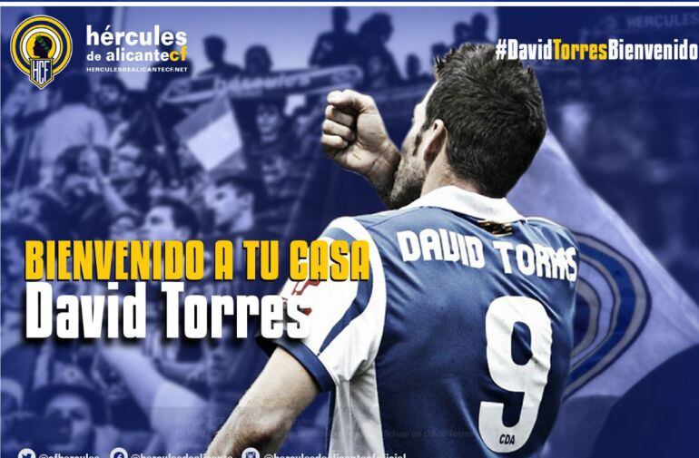 David Torres ficha por el Hércules Cf