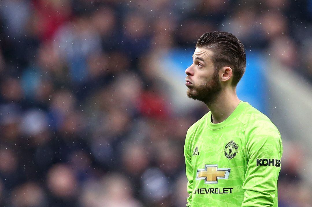 De Gea, durante el partido contra el Newcastle. 