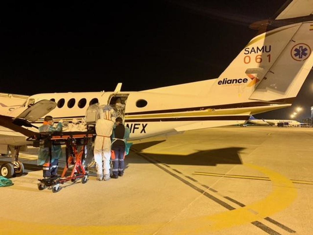 Un momento durante el traslado