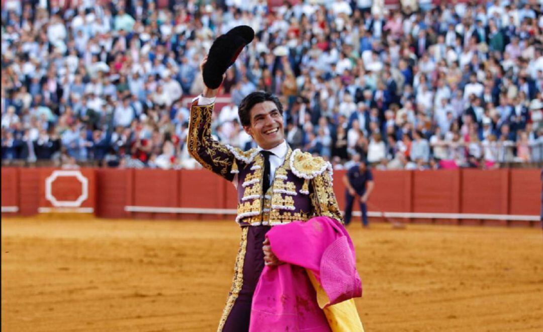 Pablo Aguado durante su triunfal tarde del pasado 10 de mayo en la Real Maestranza