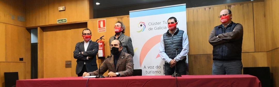 Representantes del Cluster Turismo de Galicia, tras el fracaso de las negociaciones