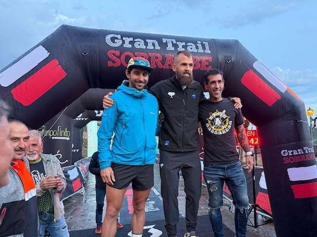 Podio absoluto masculino Gran Trail Sobrarbe