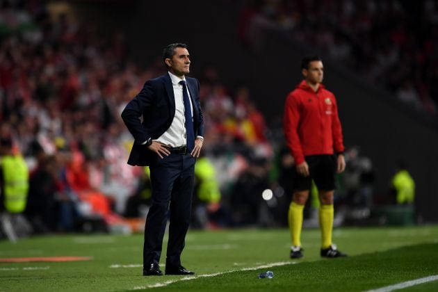 Ernesto Valverde en la Final de Copa contra el Sevilla