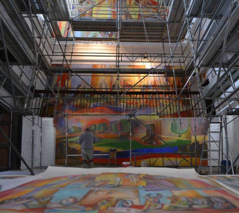 LOS MURALES DE LA IGLESIA DE ANTEZANA