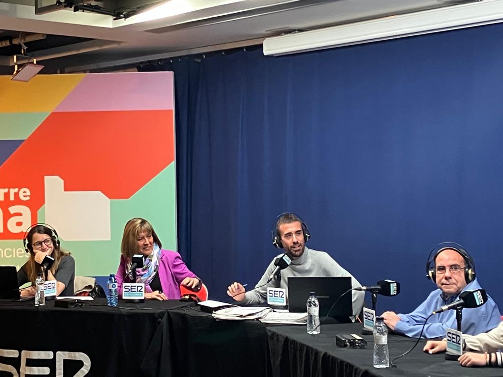 L'alcaldessa i presidenta de la Diputació de Barcelona, Núria Marín a l'espai Torre Barrina de l'Hospitalet de Llobregat