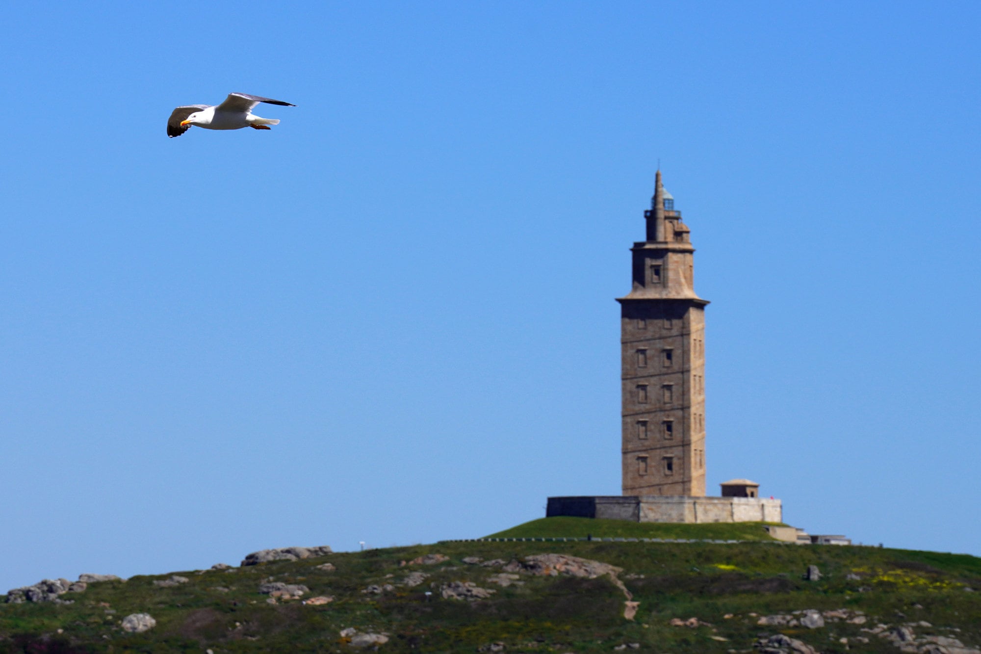 Torre de Hércules de A Coruña, a 8 de abril de 2022, en A Coruña, Galicia (España). A Coruña es una ciudad para pasear y disfrutar, con playas en pleno centro y, presidido por la Torre de Hércules, un largo Paseo Marítimo que la rodea casi por completo. En las costas de A Coruña, ciudad abierta al Atlántico, recalaron celtas, fenicios y romanos. Desde entonces ha sido atacada por piratas normandos o la Armada Invencible y fue la única ciudad que opuso resistencia a la invasión francesa. Dos siglos y tras un desarrollo económico, urbanístico y cultural, A Coruña es una de las ciudades más cosmopolitas de España.
CIUDAD DE A CORUÑA -TORRE DE HÉRCULES
Álvaro Ballesteros / Europa Press
05/04/2022