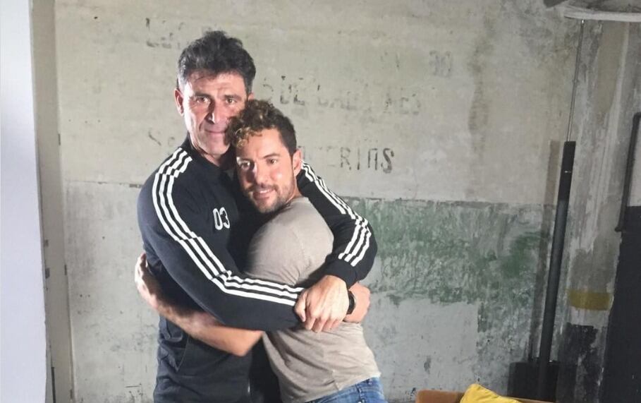 Foto de Eduardo Mena con David Bisbal