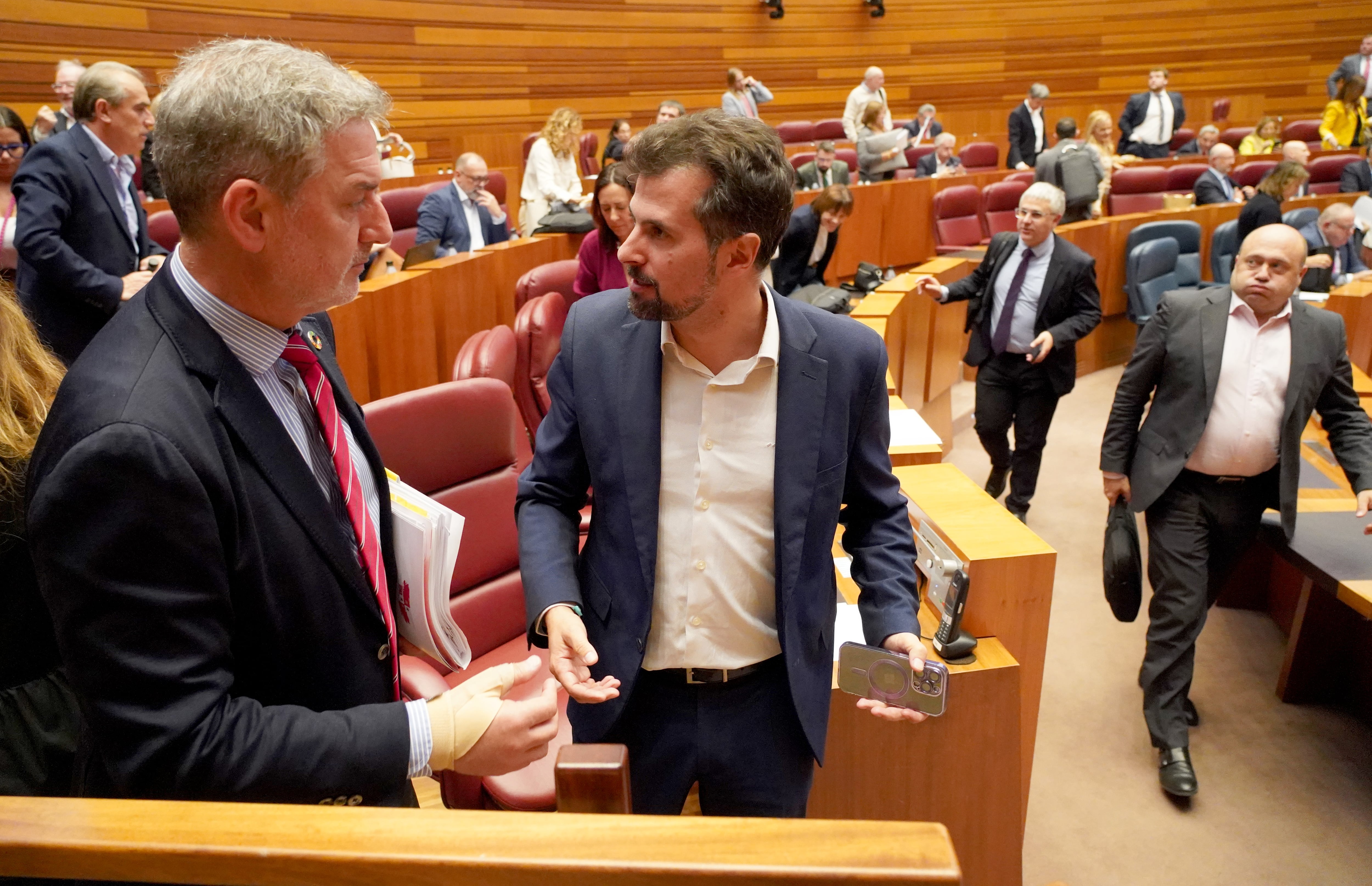 Segunda sesión del pleno de las Cortes de Castilla y León.