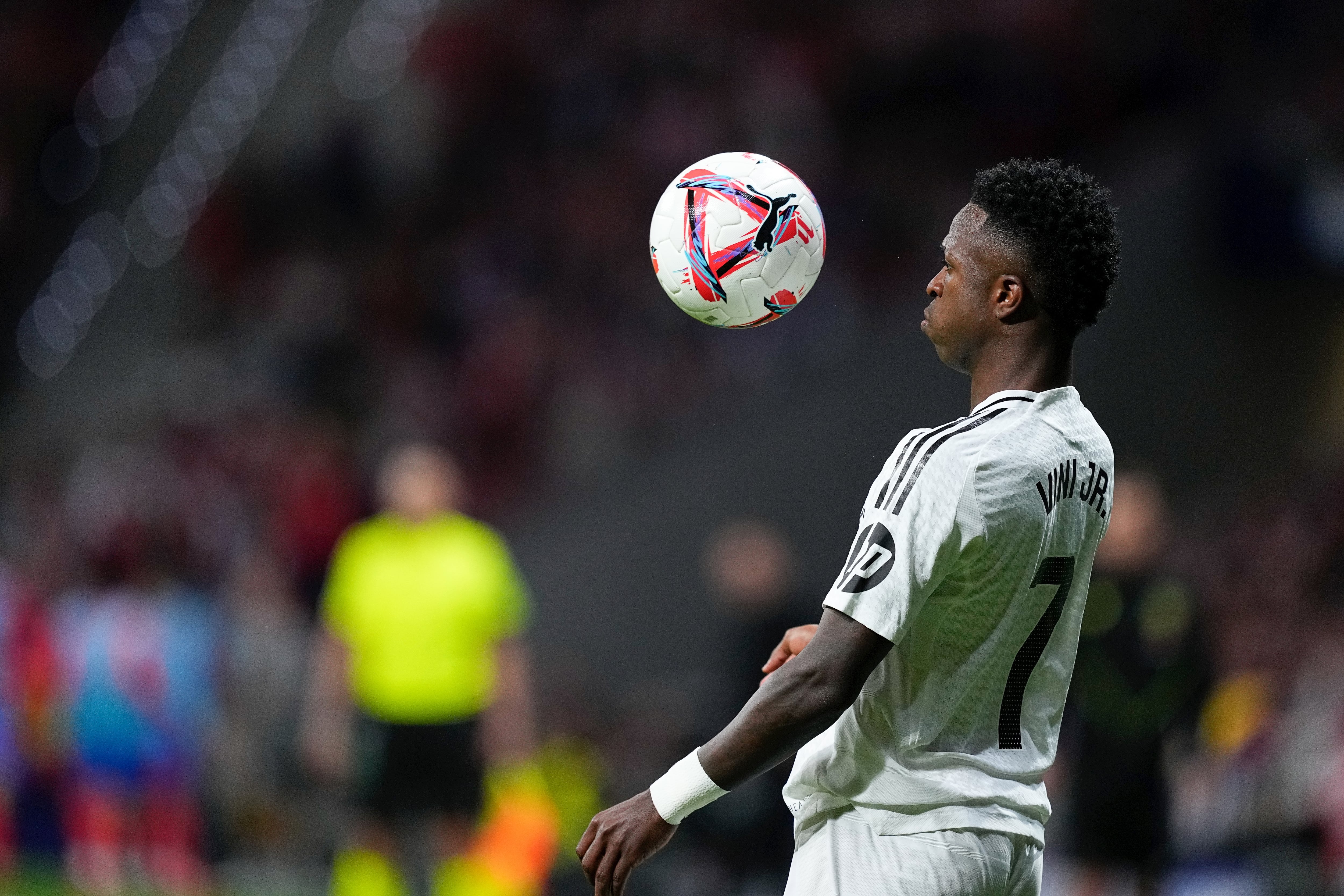 Vinícius Jr. En el partido ante el Atlético de Madrid