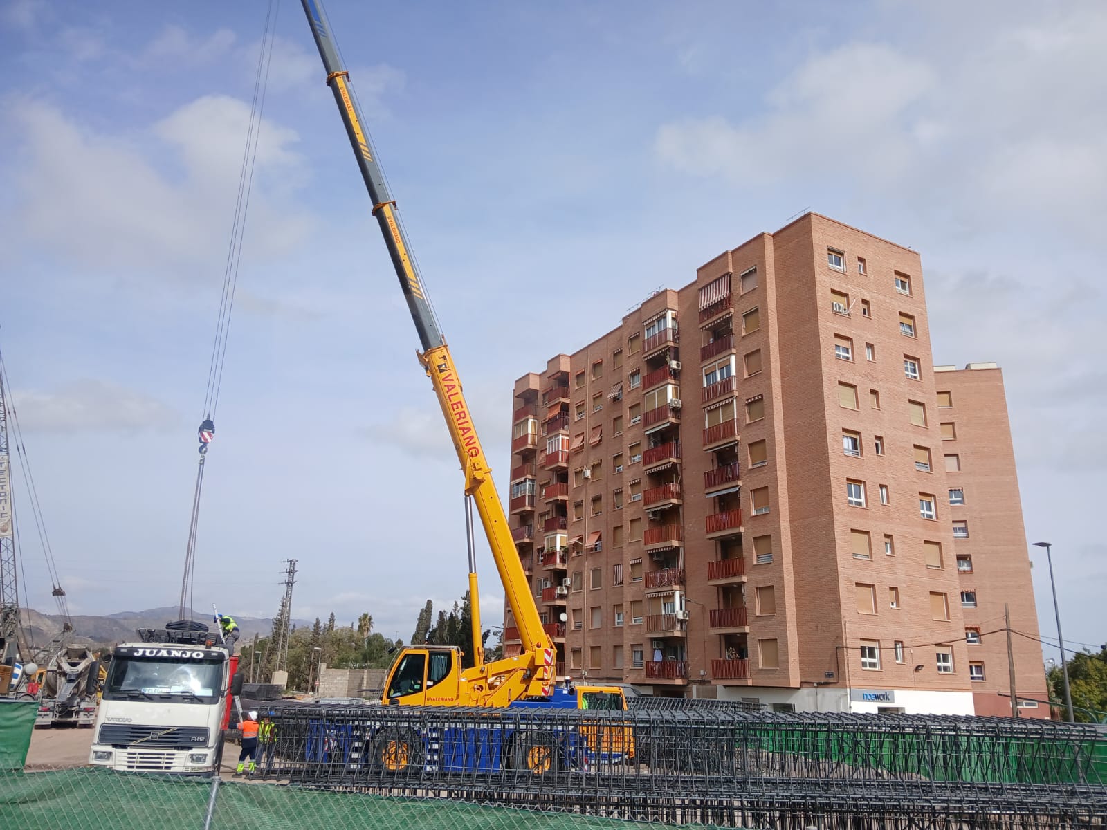 Obras del AVE a su paso por la Alameda de Cervantes