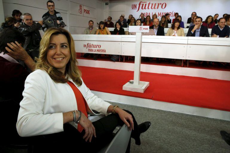 La presidenta de la Junta de Andalucía, Susana Díaz