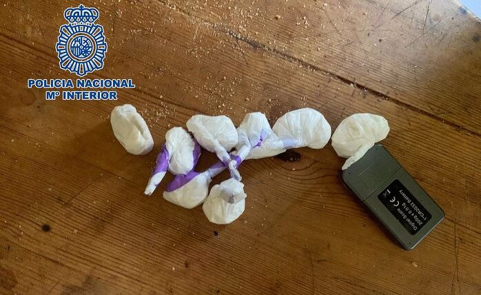 Parte de la droga incautada por la Policía en La Línea.