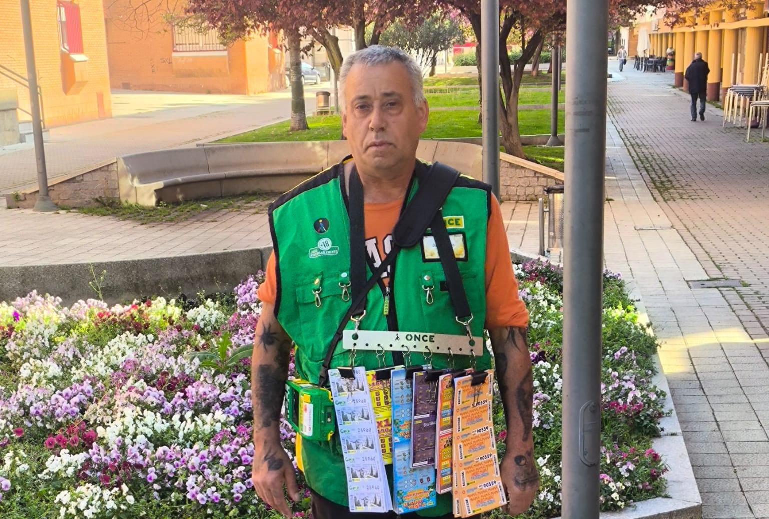 Juan Carlos Garzón Domingo es el vendedor que ha dado el premio en Palencia