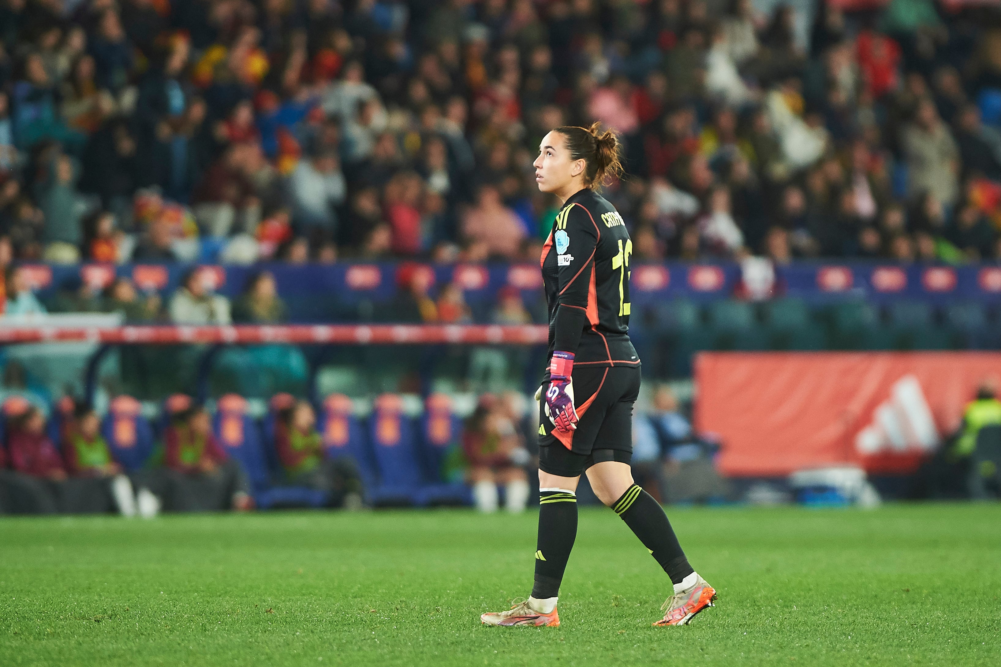 Cata Coll en el España vs Bélgica de la UEFA Women’s Nations League. (Foto: Maria Jose Segovia/Getty Images)