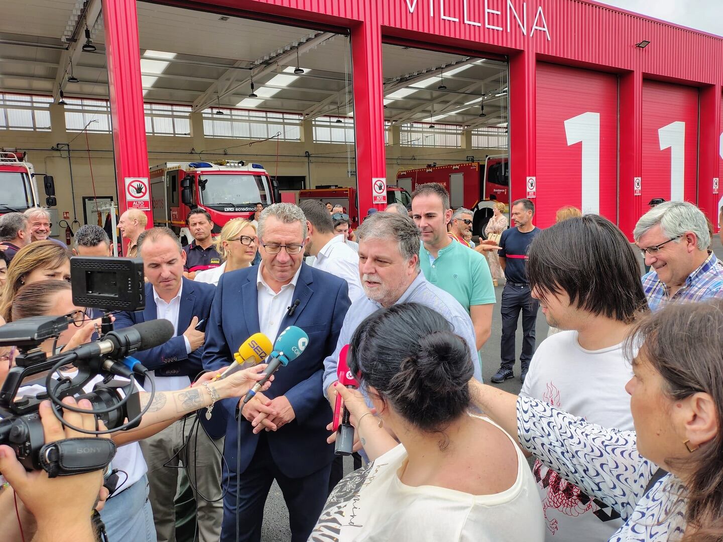Inauguración del parque de bomberos