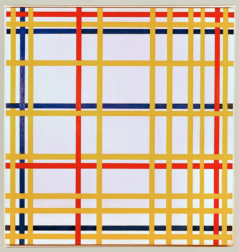 Piet Mondrian pintó &#039;New York City I&#039; en 1941