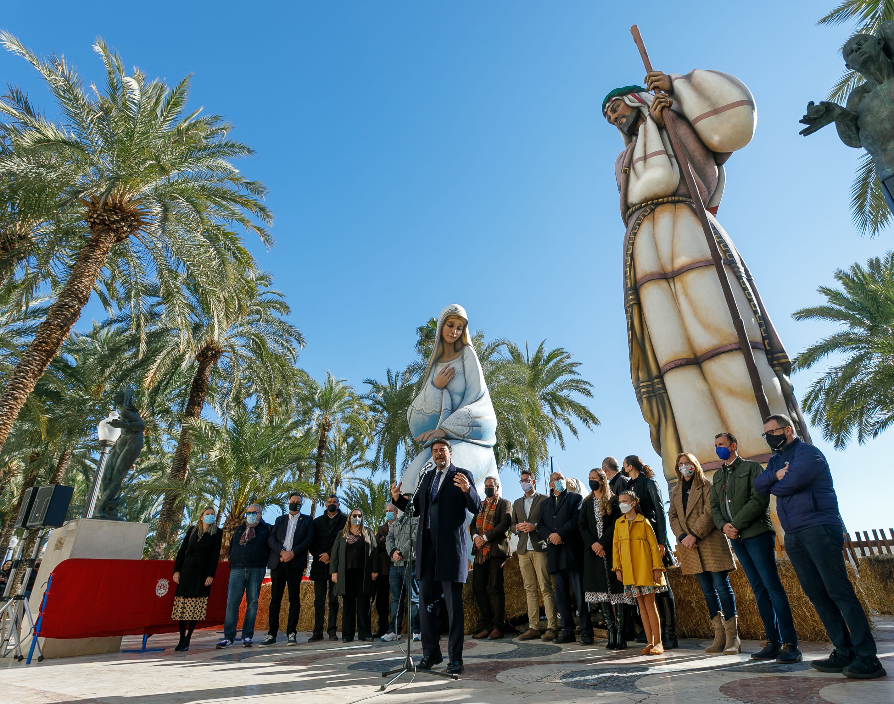 Imagen del Belén Gigante del año pasado en la Explanada