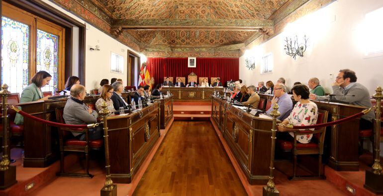 Imagen de un pleno de la Diputación de Valladolid