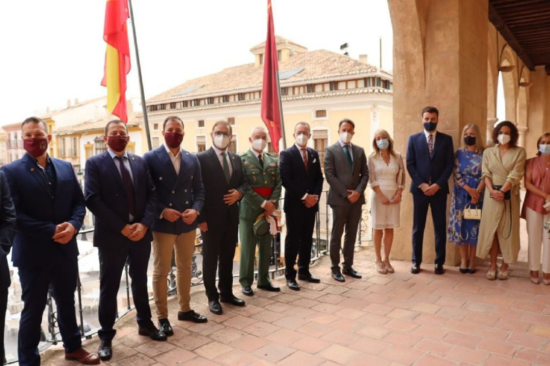 El Ayuntamiento recibe al general lorquino Melchor Marín, jefe de la Brigada &#039;Rey Alfonso XIII&#039; II de la Legión.