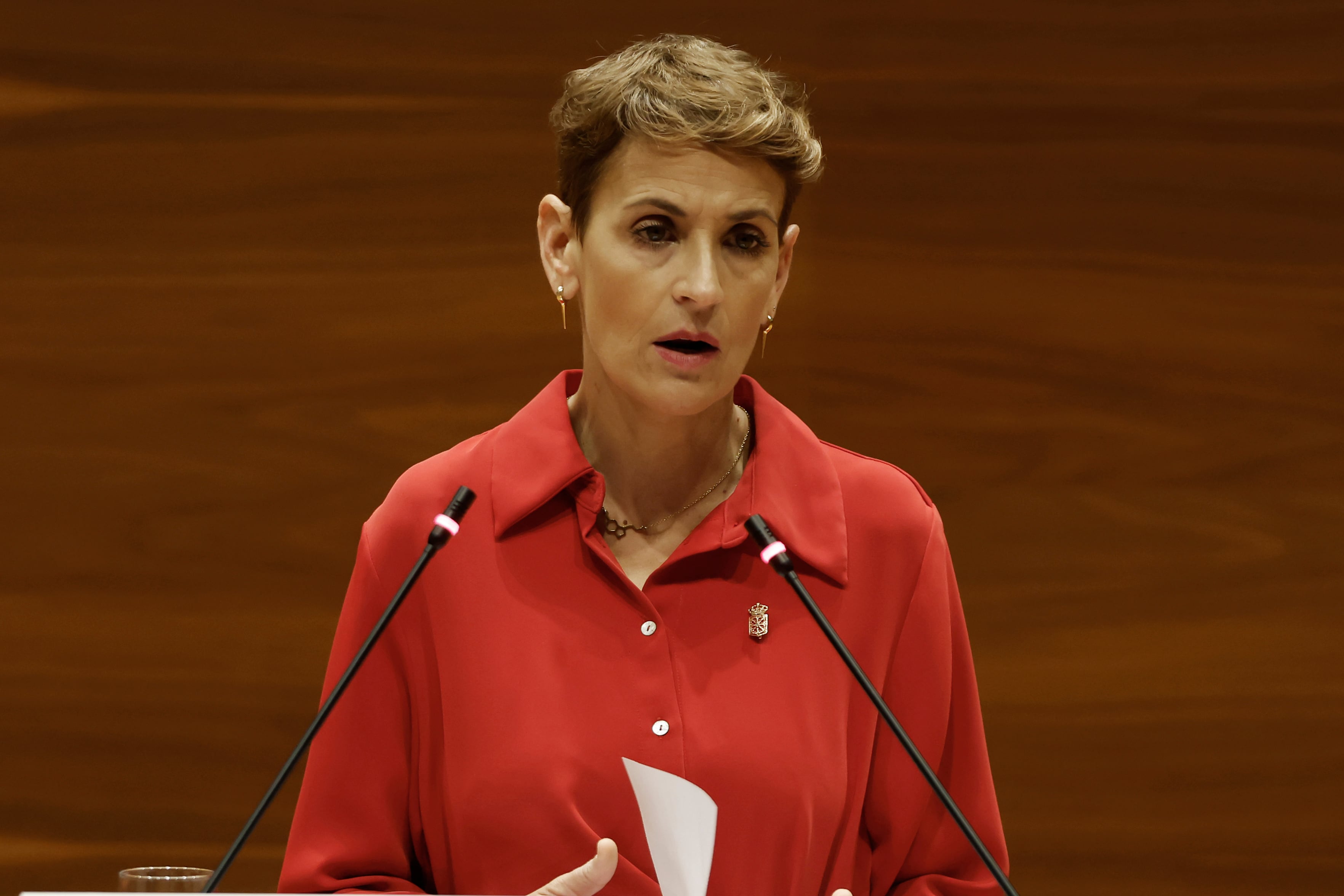 La presidenta navarra María Chivite