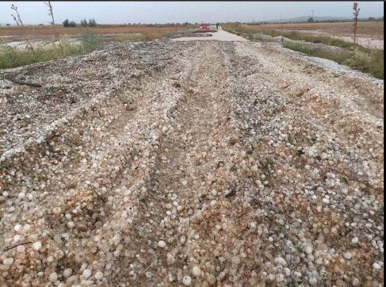 Granizada en Alcadozo.