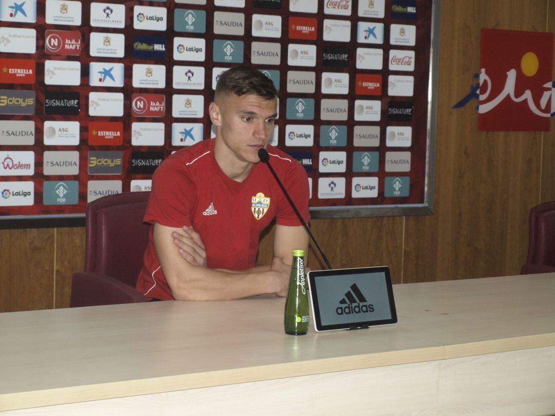 Nikola Maras después del entrenamiento.