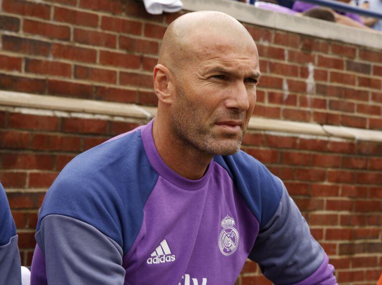 El entrenador del Real Madrid, Zinedine Zidane