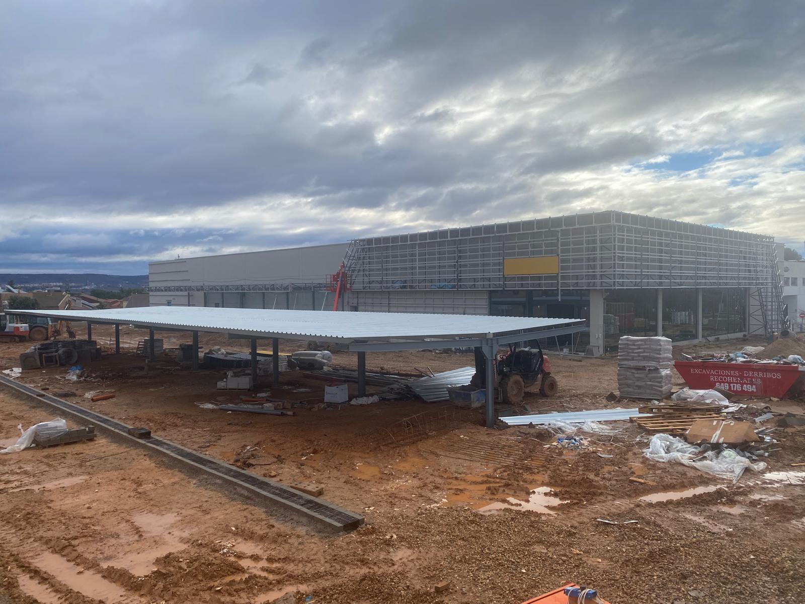 Obras del supermercado Ahorramás de Cabanillas