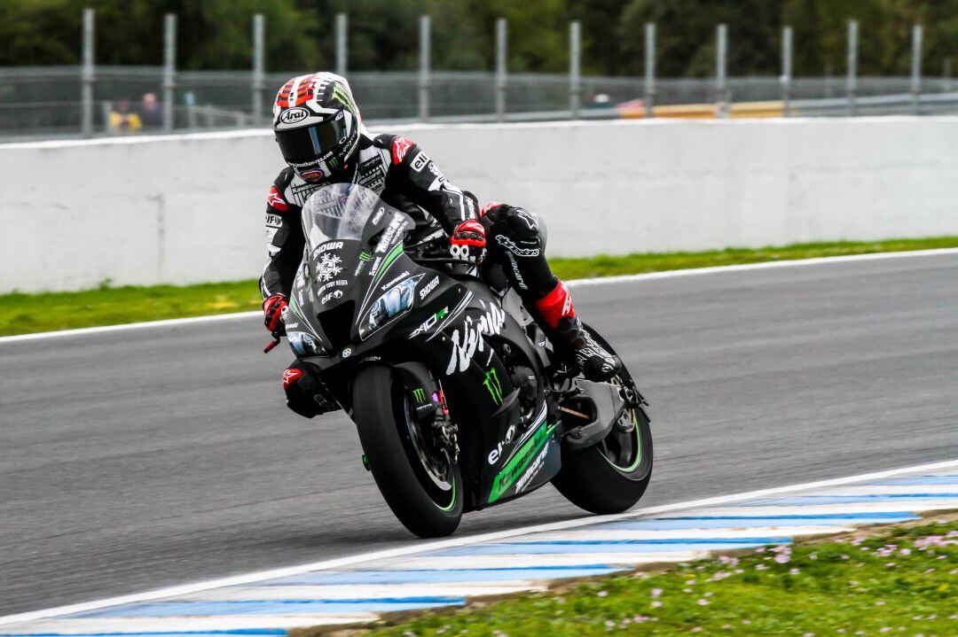 Jonathan Rea durante la sesión de entrenamientos del jueves